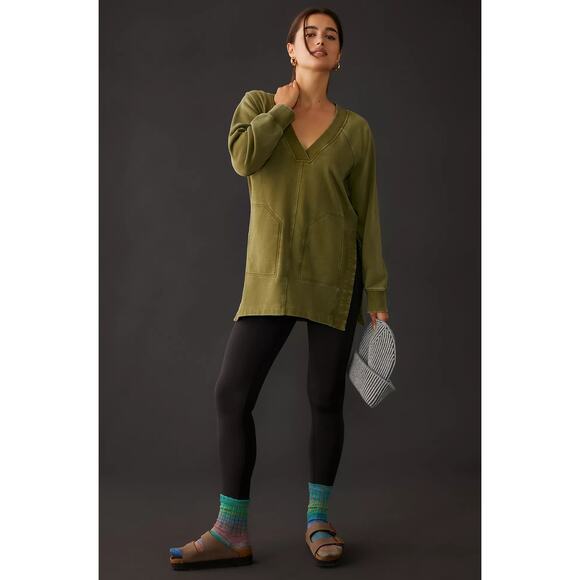 NWT Anthropologie Daily Practice Green Cutout Tunic - XS - Picture 3 of 7